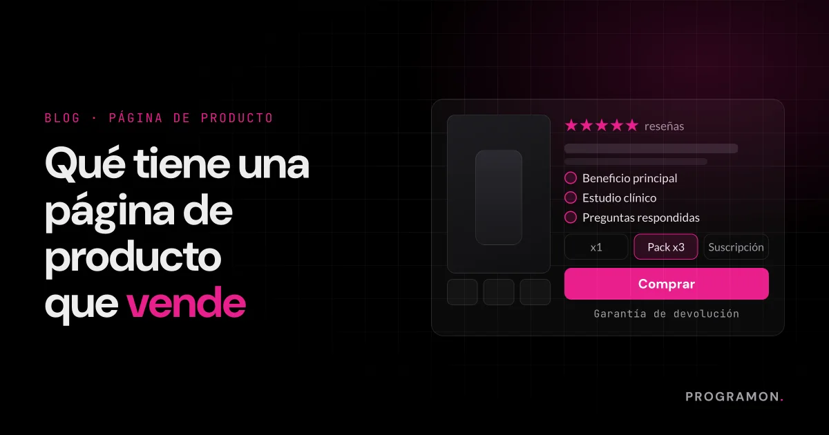 Qué tiene que tener una página de producto que vende