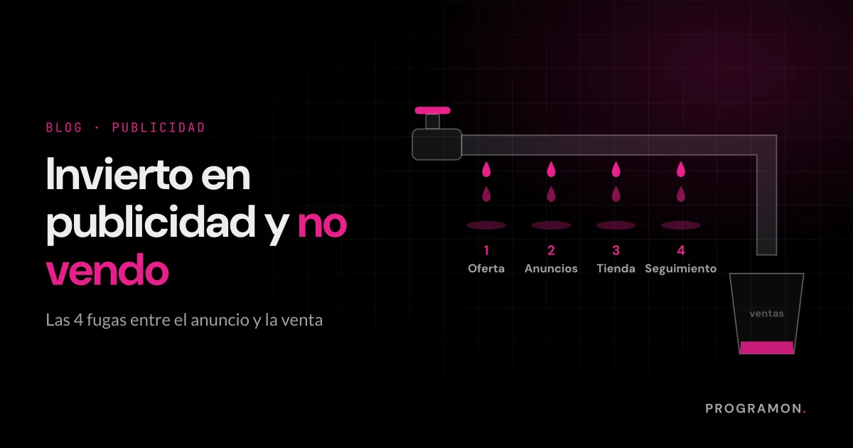 Invierto en publicidad y no vendo: las 4 fugas de tu tienda