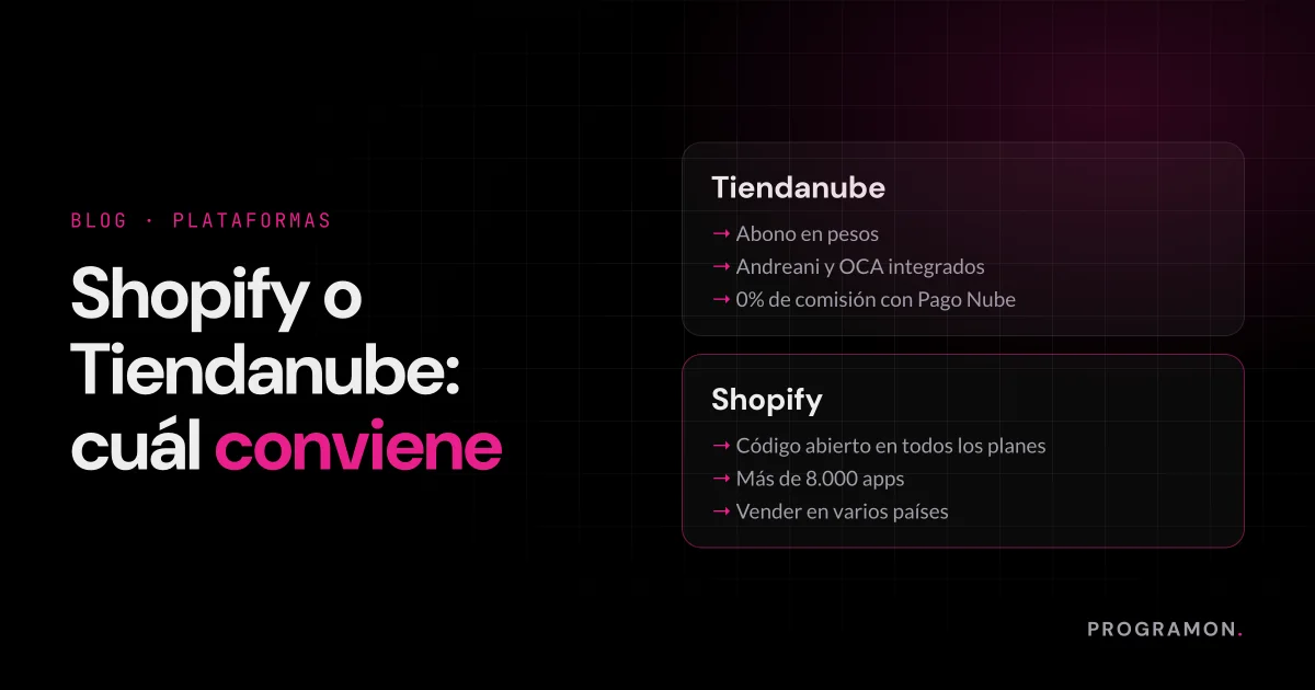Shopify o Tiendanube: cuál conviene para tu tienda online