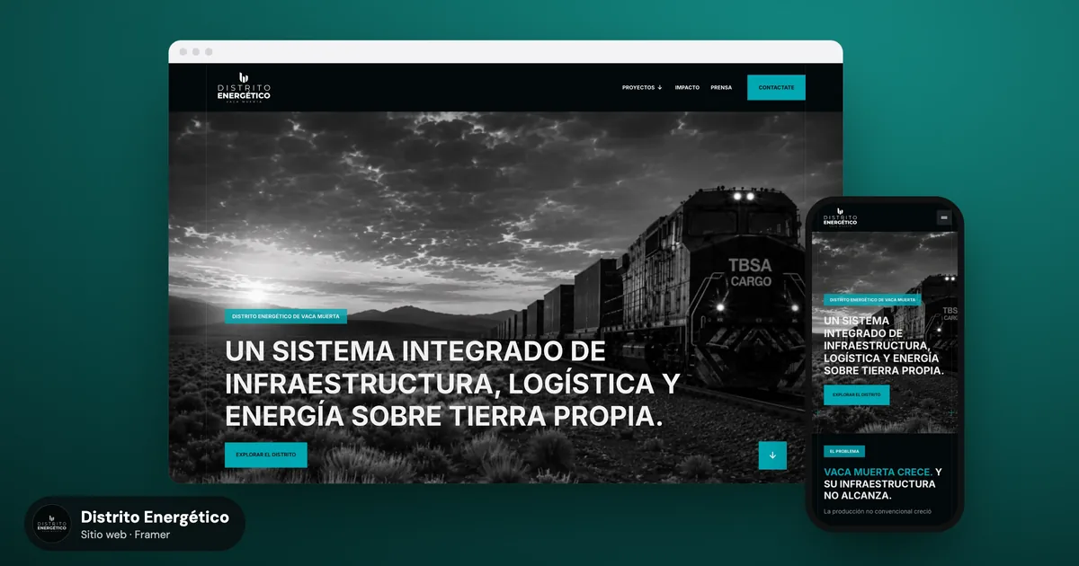 Distrito Energético: web en Framer, CRM y bot para TBSA