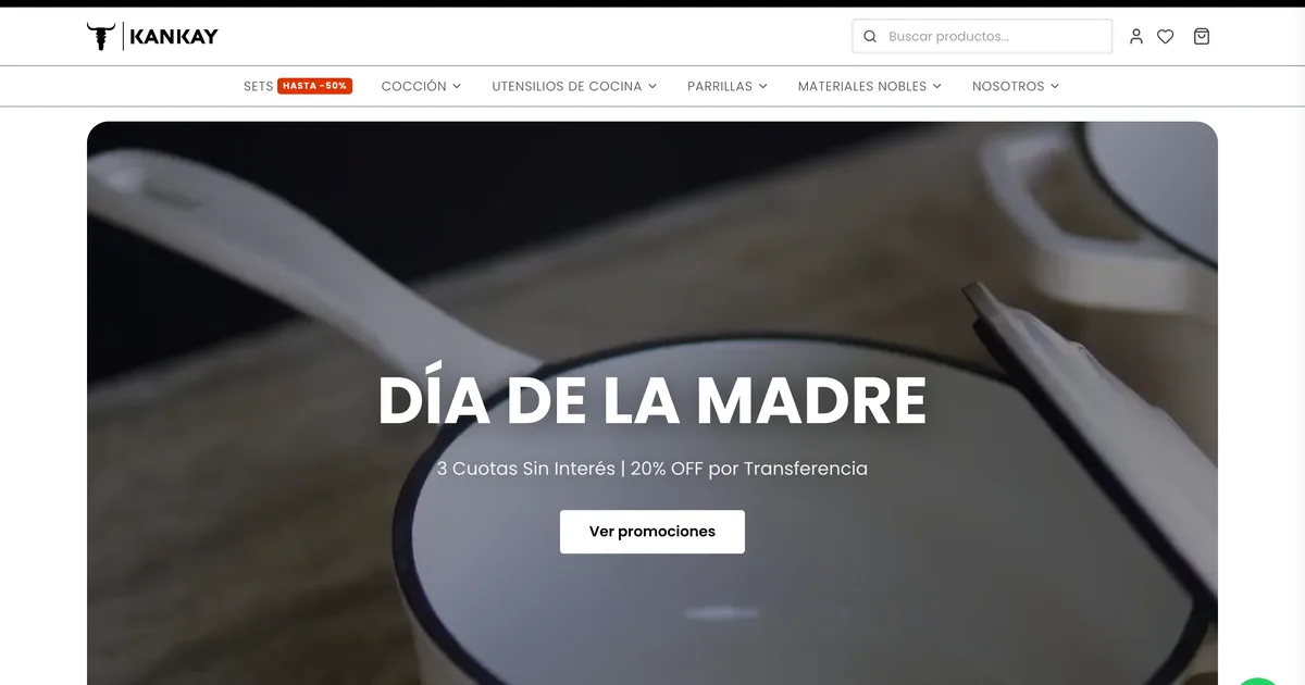 Kankay: diseño y desarrollo del e-commerce en Shopify