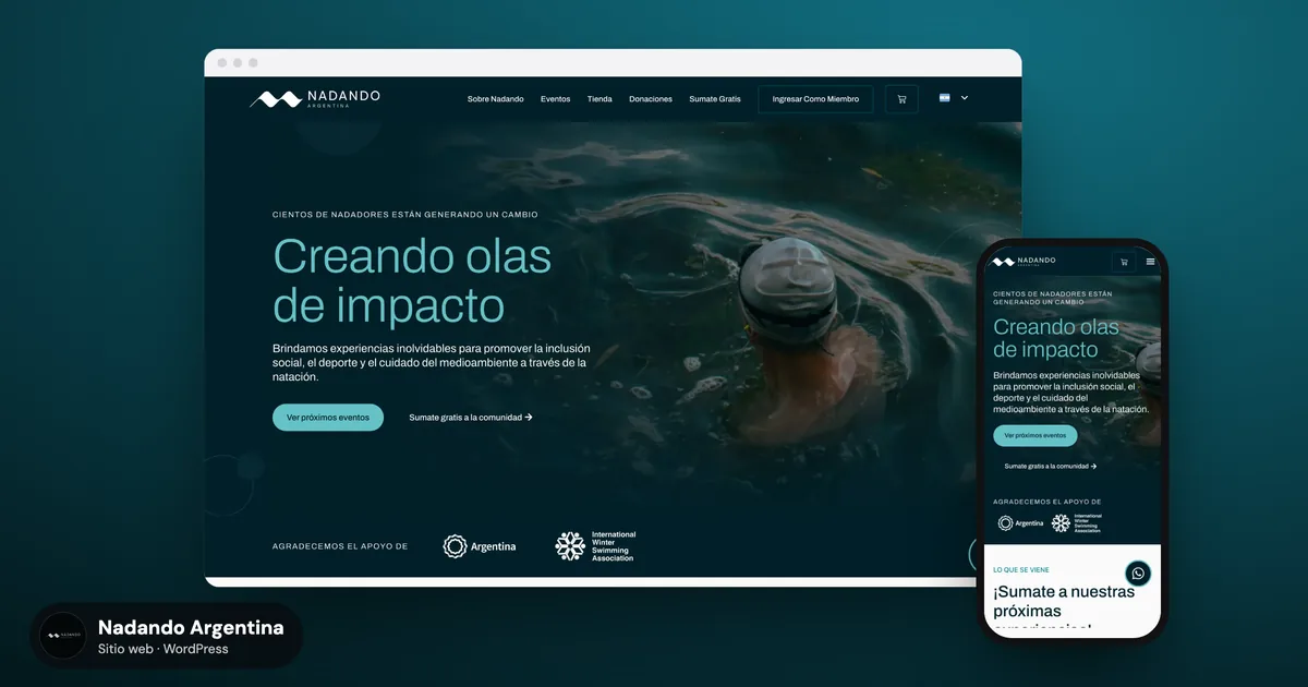 Nadando Argentina: una comunidad digital para nadadores de aguas abiertas
