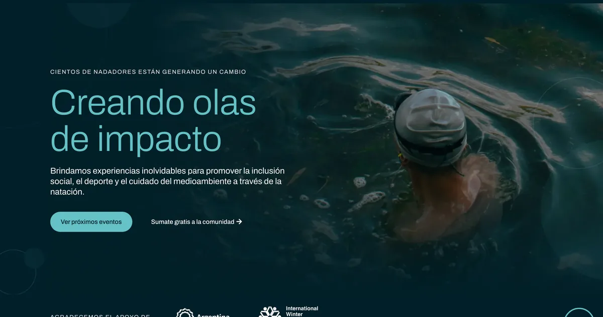 Nadando Argentina: una comunidad digital para nadadores de aguas abiertas