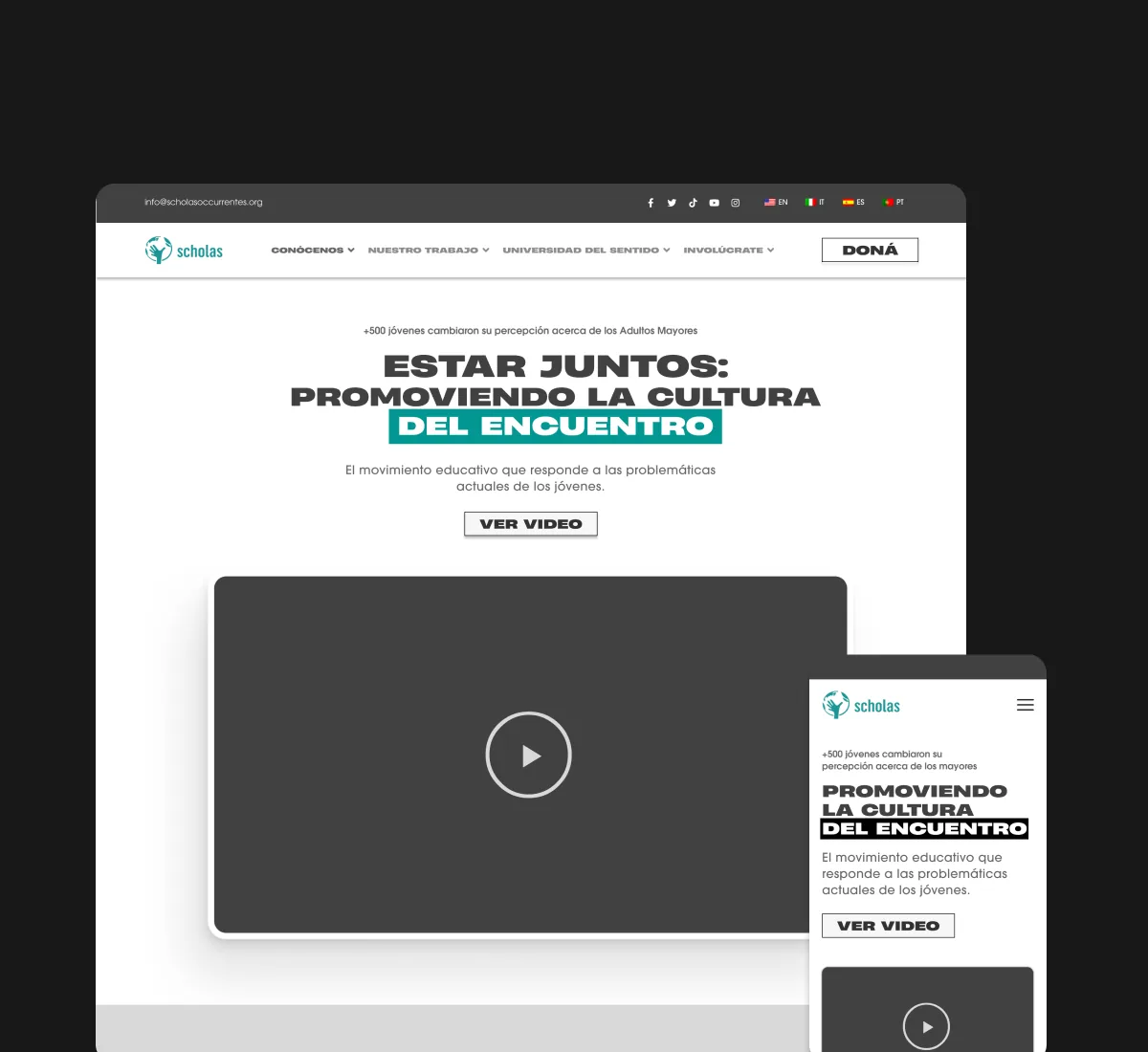 Wireframes en baja fidelidad de la plataforma