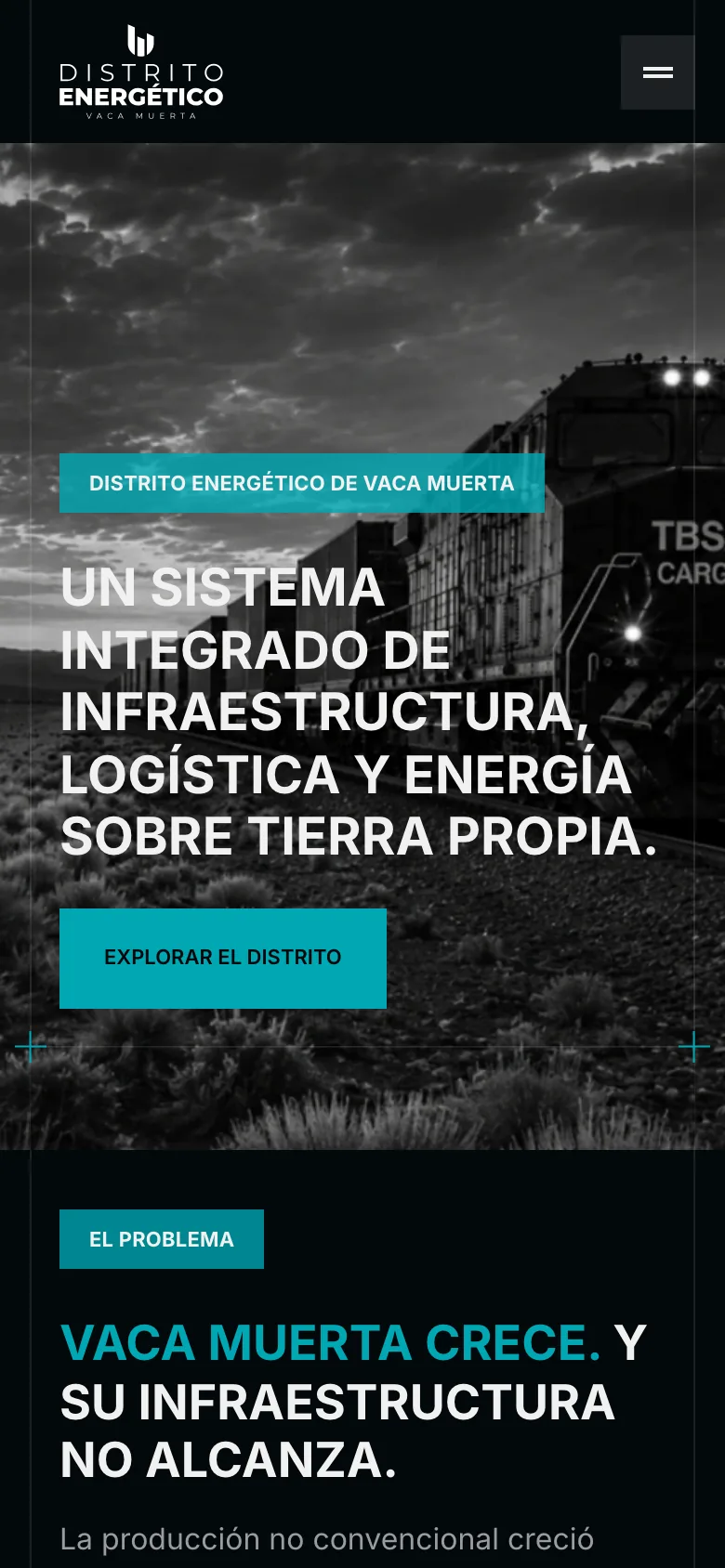 Home de Distrito Energético en mobile