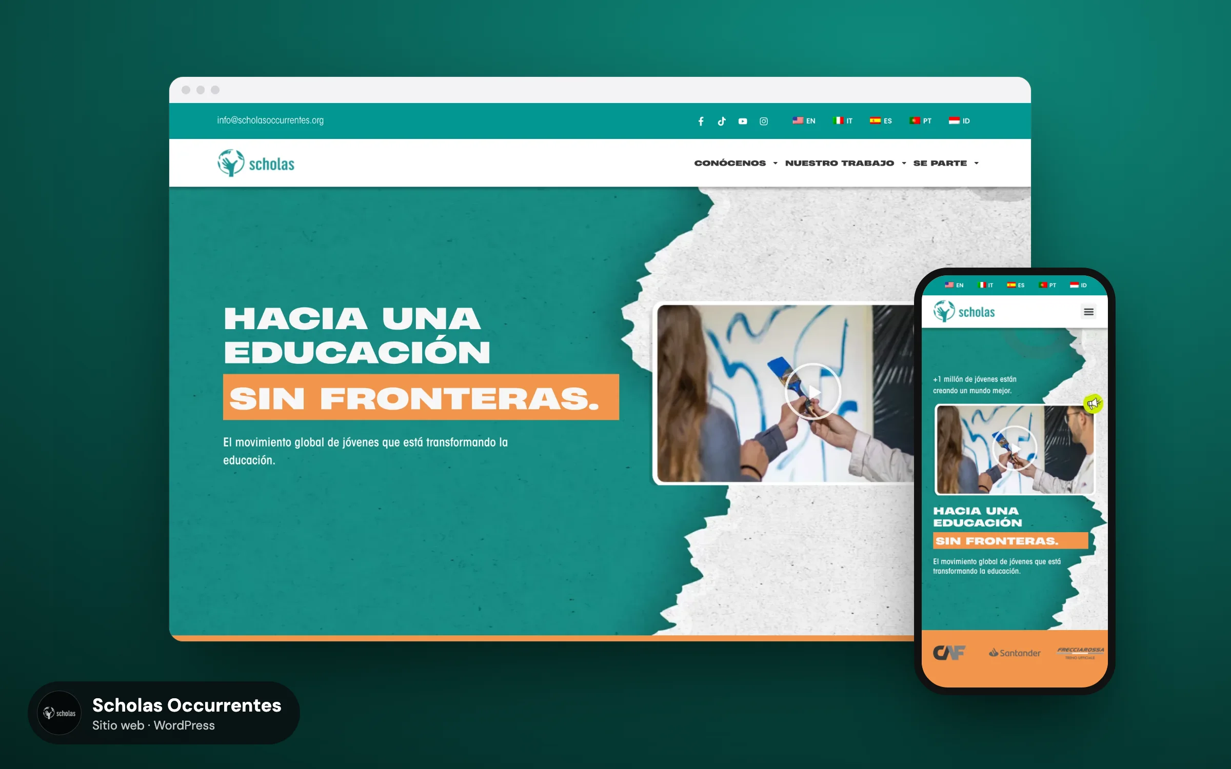 Scholas Occurrentes: un ecosistema digital para unir jóvenes de todo el mundo